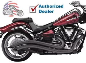 コブラ ブラック スピードスター スイープ エキゾースト パイプ 2008-2016 ヤマハ レイダー XV1900C Cobra Black Speedster Swept Exhaust Pipes 2008-2016 Yamaha Raider XV1900C 【並行輸入品】