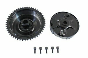ブラック リア メカニカル ブレーキ キット 1936-1957 ハーレー シューズ バッキング プレート ドラム リジッド Black Rear Mechanical Brake Kit 1936-1957 Harley Shoes Backing Plate Drum Rigid 【並行輸入品】