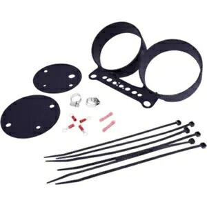 デュアルスピードメータータコインジケーターライトゲージ取り付けブラケットキットハーレーFXD XL Dual Speedometer Tach Indicator Lights Gauge Mounting Bracket Kit Harley FXD XL 【並行輸入品】