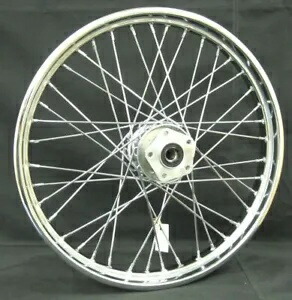 21インチ x 2.15インチ クローム 40 スポーク フロント ホイール リム 84-99 ハーレー ソフテイル FXST ワイド グライド 21\