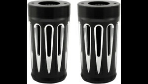 Arlen Ness ディープカット フォーク スライダー ブーツ カバー ブラック フロント ペア ハーレー ツーリング 14+ Arlen Ness Deep Cut Fork Sliders Boot Covers Black Front Pair Harley Touring 14+ 【並行輸入品】