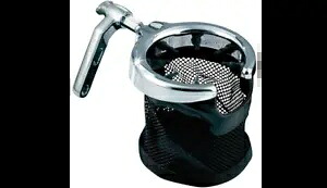Kuryakyn ユニバーサル ドリンクホルダー バスケット カップホルダー クローム ブラック ハーレーマウント Kuryakyn Universal Drink Holder Basket Cup Holder Chrome Black Mount Harley 【並行輸入品】