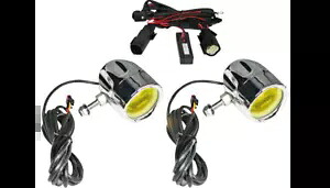 カスタム ダイナミクス ProBEAM LED Halo フォグ ライト クローム ペア イエロー ハーレー ツーリング 14+ Custom Dynamics ProBEAM LED Halo Fog Light Chrome Pair Yellow Harley Touring 14+ 【並行輸入品】