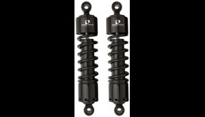412 シリーズ ショック 11 インチ 高耐久スチール ブラック ペア セット リア ハーレー ダイナ 91-17 412 Series Shocks 11\