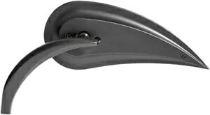 Arlen Ness Rad III リアビュー ティアドロップ 凸面ミラー ブラック 左ハンドルバー ハーレー Arlen Ness Rad III Rear View Teardrop Convex Mirror Black Left Handlebar Harley 【並行輸入品】