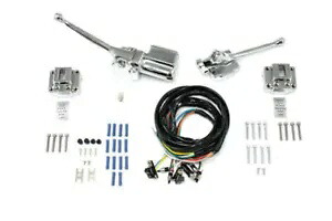 クローム ハンドルバー コントロール キット 72-81 ハーレー アイアンヘッド スポーツスター ショベルヘッド チョッパー Chrome Handlebars Control Kit 72-81 Harley Ironhead Sportster Shovelhead Chopper 【並行輸入品】