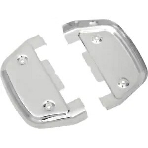 クローム パッセンジャー フロアボード カバー ハーレー 87-2021 ツーリング バガー ドレッサー ソフテイル Chrome Passenger Floorboard Covers Harley 87-2021 Touring Bagger Dresser Softail 【並行輸入品】
