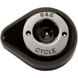 S&S ブラックビレット ティアドロップ ステルス エアクリーナー フィルター 交換カバー ハーレー S&S Black Billet Tear Drop Stealth Air Cleaner Filter Replacement Cover Harley 【並行輸入品】