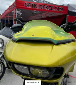 Klockwerks スポーツ フレア 9 インチ イエロー アイス カラー フロントガラス ハーレー FLTR ロード グライド 15+ Klockwerks Sport Flare 9\
