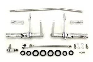 ビレットポリッシュフォワードコントロールペグ付きコントロールハーレーダイナローライダーFXD FXDL Billet Polished Forward Controls Control With Pegs Harley Dyna Lowrider FXD FXDL 【並行輸入品】