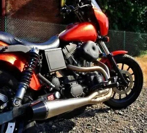 Sawicki Speed Shop ブラッシュステンレススチール 2 Into 1 エキゾーストパイプ Harley Dyna FXD Sawicki Speed Shop Brushed Stainless Steel 2 Into 1 Exhaust Pipe Harley Dyna FXD 【並行輸入品】
