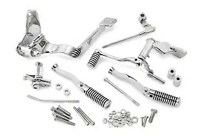 完全なクローム フォワード コントロール コントロール キット フットペグ フットペグ ハーレー FXR Complete Chrome Forward Controls Control Kit With Foot Pegs Footpegs Harley FXR 【並行輸入品】