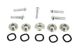 クロームフロントブレーキローターハードウェアボルトセットエンフォーサーハーレーツーリングバガーホイール Chrome Front Brake Rotor Hardware Bolts Set Enforcer Harley Touring Bagger Wheel 【並行輸入品】