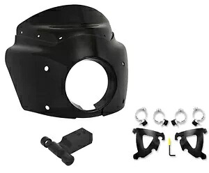 メンフィス シェード ロード ウォリアー フェアリング ブラック マウント キット ハーレー ソフテイル M8 FXBB 18+ Memphis Shades Road Warrior Fairing Black Mount Kit Harley Softail M8 FXBB 18+ 【並行輸入品】