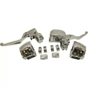 クローム ハンドルバー ハンド コントロール スイッチ シングル ディスク ABS ハーレー スポーツスター XL 14+ Chrome Handlebar Hand Controls Switches Single Disc ABS Harley Sportster XL 14+ 【並行輸入品】