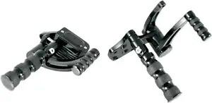 BDL GMA ブラック フォワード フット コントロール ハーレー カスタム ソフテイル チョッパー Evo 1986-1999 BDL GMA Black Forward Foot Controls Harley Custom Softail Chopper Evo 1986-1999 【並行輸入品】