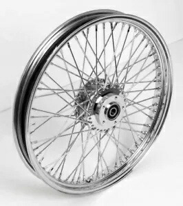 19 X 2.5インチ クローム 60 スポーク フロント ホイール リム 2000-2007 ハーレー スポーツスター XL ダイナ FXD 19 X 2.5\