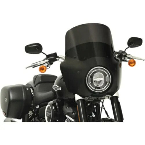 メンフィス シェード ロード ウォリアー フェアリング ブラック フロントガラス キット ハーレー 18+ ソフテイル FLSB Memphis Shades Road Warrior Fairing Black Windshield Kit Harley 18+ Softail FLSB 【並行輸入品】