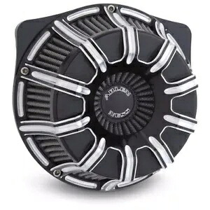 Arlen Ness ブラック 10 ゲージ エア クリーナー 逆さビッグ吸盤 ハーレー ビッグ ツイン カム Arlen Ness Black 10 Gauge Air Cleaner Inverted Big Sucker Harley Big Twin Cam 【並行輸入品】