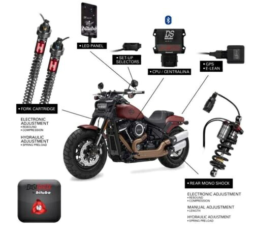 Bitubo 電子デジタル DigiShox サスペンション ショック キット ハーレー ソフテイル FXBB 18+ Bitubo Electronic Digital DigiShox Suspension Shocks Kit Harley Softail FXBB 18+ 【並行輸入品】