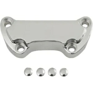 ドラッグ スペシャリティーズ クローム スカラップ ハンドルバー ライザー トップ クランプ ハーレー ソフテイル ダイナ Drag Specialties Chrome Scalloped Handlebar Riser Top Clamps Harley Softail Dyna 【並行輸入品】