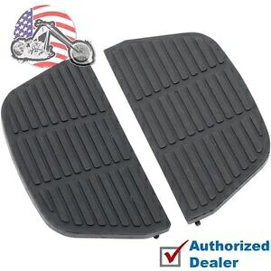 ブラックラバーパッセンジャーフロアボード交換用インサート ハーレーツーリングソフテイル FL Black Rubber Passenger Floorboard Replacement Inserts Harley Touring Softail FL 【並行輸入品】