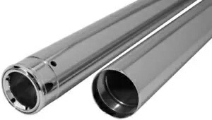 クローム 39mm フロントエンド フォーク チューブ 24.25 ストック長さの交換用ハーレー スポーツスター Chrome 39mm Front End Fork Tubes 24.25 Stock Length Replacement Harley Sportster 【並行輸入品】