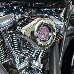 S&S サイクル クローム エア スティンガー ステルス クリーナー フィルター 2017+ ハーレー ツーリング ソフテイル S&S Cycle Chrome Air Stinger Stealth Cleaner Filter 2017+ Harley Touring Softail 【並行輸入品】