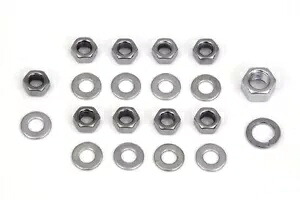 Colony クローム トランスミッション キッカー サイド カバー ナット キット 1936-84 ハーレー ビッグツイン Colony Chrome Transmission Kicker Side Cover Nut Kit 1936-84 Harley Big Twins 【並行輸入品】