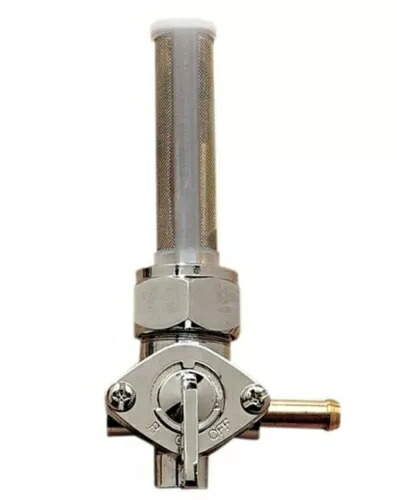 クローム ハイフロー 22mm 燃料ペットコック ハーレー OEM 62167-81 ボバー カスタム チョッパー Chrome High Flow 22mm Fuel Petcock Harley Oem 62167-81 Bobber Custom Chopper 【並行輸入品】