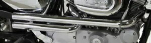 Radii クローム ショットガン 排気システム ドラッグ パイプ ヘッダー セット 1991-2017 ハーレー ダイナ Radii Chrome Shotgun Exhaust System Drag Pipe Header Set 1991-2017 Harley Dyna 【並行輸入品】