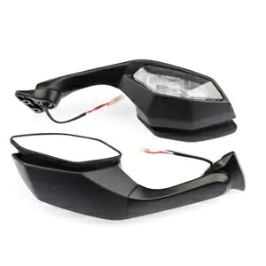バックミラー LED ウインカーヤマハ YZF R1 2015-2020 19 YZF-R6 2017 に適合 Rear View Mirrors LED Turn Signal Fit For Yamaha YZF R1 2015-2020 19 YZF-R6 2017 【並行輸入品】
