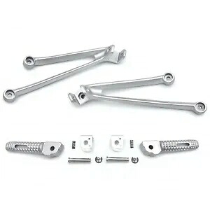 後部乗客フットペグブラケットアルミ BMW 2010 - 2018 S1000RR シルバー Rear Passenger Foot Pegs Brackets Aluminum For BMW 2010 - 2018 S1000RR Silver 【並行輸入品】