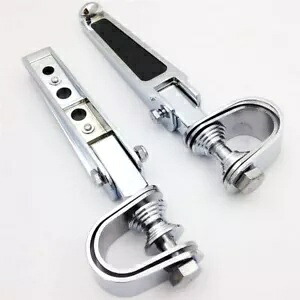 クローム防振エンジンガードフットペグ+クランプ スズキ V-Strom 650用 Chrome Anti-Vibrate Engine Guard Foot Pegs + Clamps For Suzuki V-Strom 650 【並行輸入品】