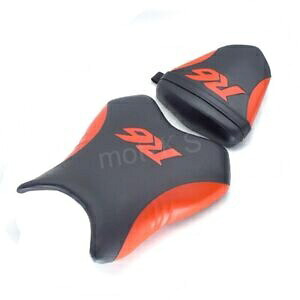 フロント + リア助手席ピリオンクッションヤマハ YZF-R6 2006-2007 黒 + レッド Front+Rear Passenger Seat Pillion Cushion For Yamaha YZF-R6 2006-2007 Black+Red 【並行輸入品】