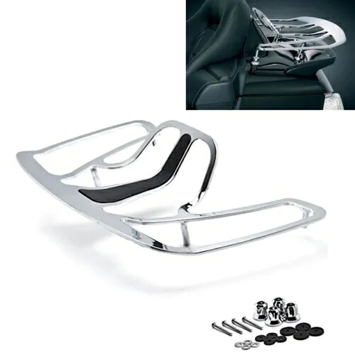クロームブラックトランク荷物ラックアルミホンダゴールドウィング GL1800 2001-2017 Chrome Black Trunk Luggage Rack Aluminum For Honda Goldwing GL1800 2001-2017 【並行輸入品】 50,820円