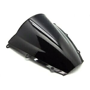 ブラックダブルバブルフロントガラスシールド ABS ホンダ CBR600RR 2003-2004 Black Double Bubble Windshield Shield ABS For Honda CBR600RR 2003-2004 【並行輸入品】