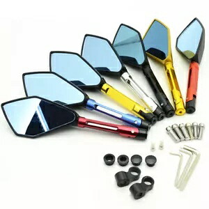 CNC アルミ 8 ミリメートル 10 ミリメートルサイドリアビューミラースズキ GSXR600 GSXR750 GSXR1000 CNC Aluminum 8mm 10mm Side Rear View Mirrors For Suzuki GSXR600 GSXR750 GSXR1000 【並行輸入品】