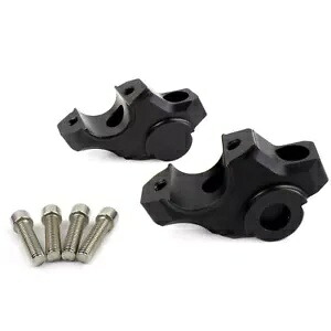 ヤマハ MT-09 FZ-09 XSR900 12-18 黒ハンドルバーライザーマウントクランプハンドルバー For Yamaha MT-09 FZ-09 XSR900 12-18 Black Handlebar Riser Mount Clamp Handle Bar 【並行輸入品】