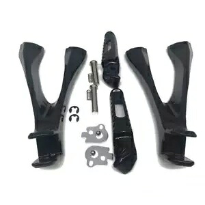 バイク後部乗客フットペグブラケットホンダ CBR1000RR 2017-2021 ブラック Motorbike Rear Passenger Foot Pegs Bracket For Honda CBR1000RR 2017-2021 Black 【並行輸入品】