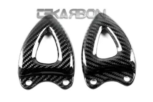 2008 - 2010 トライアンフ スピード トリプル カーボンファイバー ヒール プレート フットレスト ペグ 2008 - 2010 Triumph Speed Triple Carbon Fiber Heel Plates Footrest Peg 【並行輸入品】