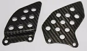 2003-2021 ホンダ CBR600RR ヒールプレート - 100% カーボンファイバー 2003-2021 Honda CBR600RR Heel Plates - 100% Carbon Fiber 【並行輸入品】