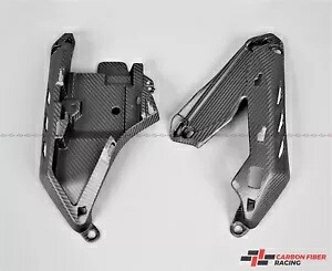 2016-2021 ヤマハ FZ-10、MT-10 エンジン カバー ブラケット - 100% カーボンファイバー マット 2016-2021 Yamaha FZ-10, MT-10 Engine Cover Brackets - 100% Carbon Fiber Matte 【並行輸入品】