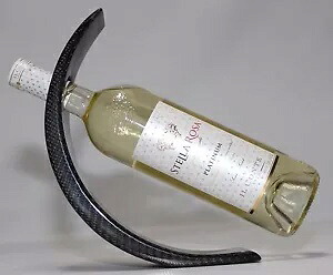 シャンパンなどの太いネックボトル用のワインボトルホルダー - リアルカーボンファイバー Wine bottle holder for thick neck bottles such as champagne - Real Carbon Fiber 【並行輸入品】