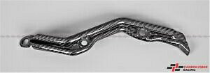 カーボンファイバーリアブレーキラインカバー Ducati 1199 1299 パニガーレ、パニガーレ V2 用 Carbon Fiber Rear Brake Line Cover for Ducati 1199 1299 Panigale, Panigale V2 【並行輸入品】