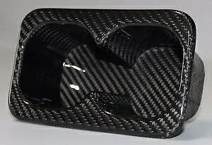 三菱ランサーエボリューション/エボX リアシートカップホルダー - 100% カーボンファイバー Mitsubishi Lancer Evolution / Evo X Rear Seat Cup Holder - 100% Carbon Fiber 【並行輸入品】