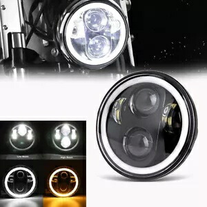 DOT 5-3/4インチ 5.75 LED ヘッドライト 密閉型ヘッドランプ ヤマハ V-Star XVS 650 950 1100用 DOT 5-3/4\
