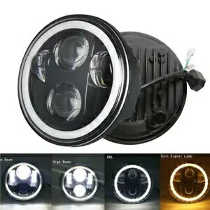 DOT 5-3/4インチ 5.75 LED ヘッドライト DRL Hi ロービーム ヤマハ V-Star XVS 650 950 1100用 DOT 5-3/4\