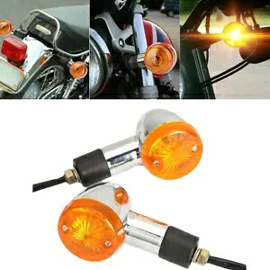 弾丸オートバイターンシグナルウインカーライトホンダスズキヤマハカフェレーサー用 Bullet Motorcycle Turn Signals Blinker Lights For Honda Suzuki Yamaha Cafe Racer 【並行輸入品】