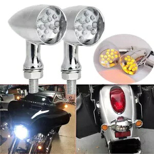 2X オートバイターンシグナルライトスズキイントルーダー VL800 VL1500 VS1400 VS800 2X Motorcycle Turn Signal Lights For Suzuki Intruder VL800 VL1500 VS1400 VS800 【並行輸入品】
